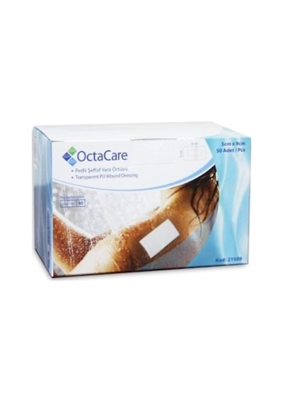 Octacare 21509 Su Geçirmez Yara Örtüsü 5 CM x 9 CM 50 Adet