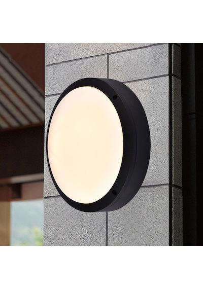 36 Watt 4000 Kelvin Led İç Ve Dış Mekan 3200 Lümen Plastik Tavan Ve Duvar Armatürü, Led Tavan Aplik Siyah