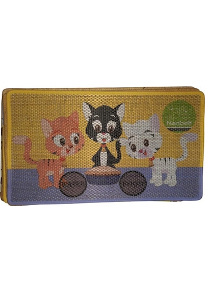 Nanbell Jüt Halı Kedi Tırmalama 70x43 Cm Desenli No:6