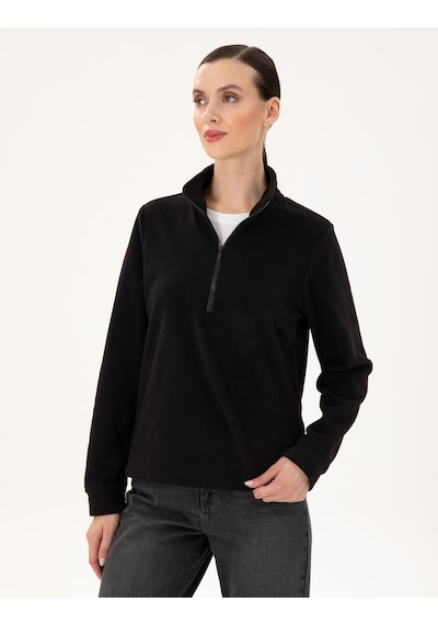 Pierre Cardin Kadın Siyah Sweatshirt 50300846-vr046 Siyah