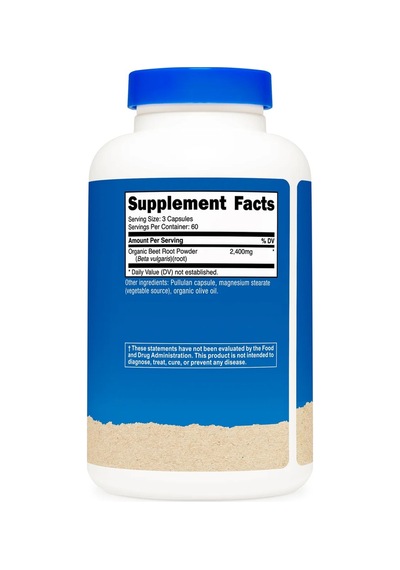 Beet Root 2400mg, 180 Capsules - Ccof Certified Made With Organic Beet Root, Superfood