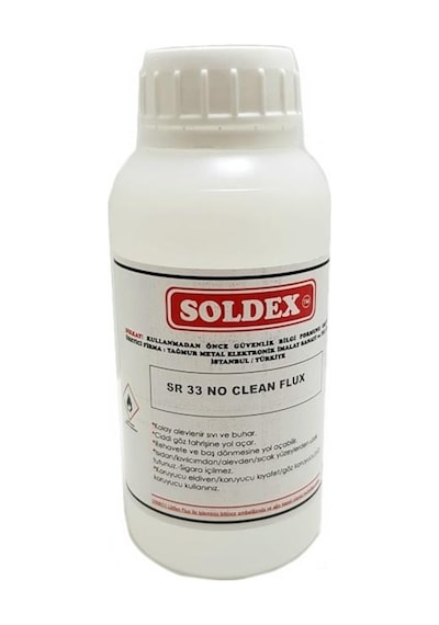 Soldex Sr33 No Clean Şeffaf Sıvı Flux 250Ml