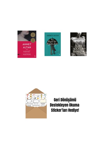 Hayat Hanım + Bir Hayat Bir Hayata Değer + Ölmek Kolaydır Sevmekten + Okuma Sticker'ları