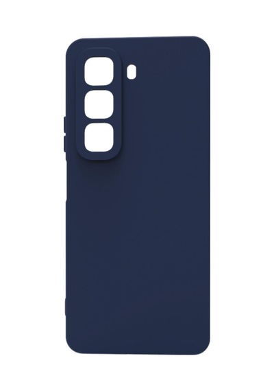 İnfinix Hot 50 5g Kılıf Kamera Korumalı Silikon Rubber Arka Kapak Lacivert