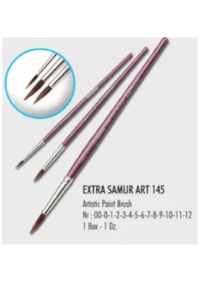 Samur 145 Suluboya Fırças No:0 12'l