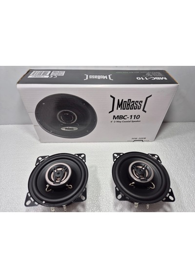 Mobass 10cm Hoparlör Mobass Mbc-110 - 200w Kapaklı , Tweeterli Torpido Ve Kapı Hoparlörü 10cm