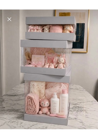 Asetat Gelin&damat Çeyiz Bohça Kutusu Gümüş Yaldız 3'lü Set 1 Takım Şeffaf Katlanabilir Demonte Söz Nişan Hediyelik Ölçüler Büyükboy:33 33 40cm Orta Boy: 33 33 25cm Küçük Boy: 33 33 15cm
