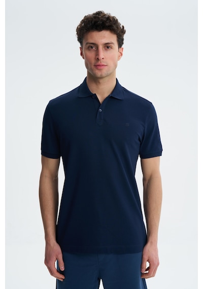 AR-MA Arma Erkek Likralı Pike Regular Fit Polo Yaka Tişört Y27374307801 Lacivert