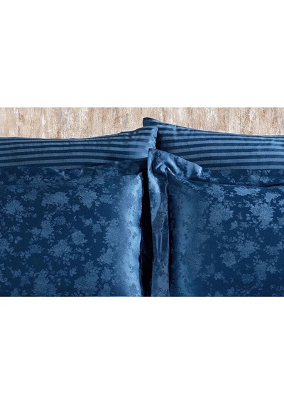 Rita Bambu Jakar Kumaş Indigo Ikili Oksford 60x80 Cm Yastık Kılıfı-1333 Çok Renkli