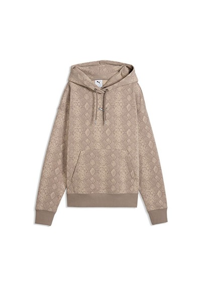 Puma Snake Pack Relaxed Hoodıe Kadın Günlük Sweatshirt 63874881 Gri