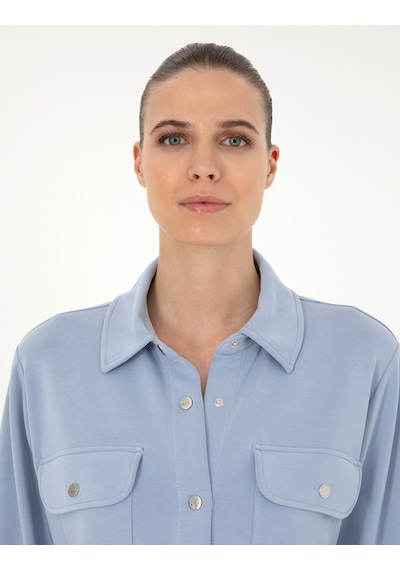 Pierre Cardin Kadın Mavi Hırka Örme 50284723-vr249 Mavi