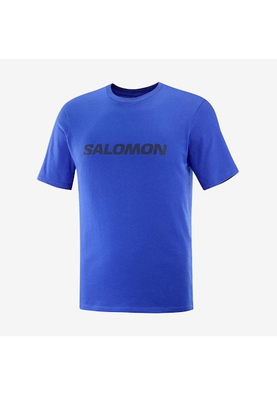Salomon Logo Performance Erkek Tişört Surf The Web Lc2102400 Mavi