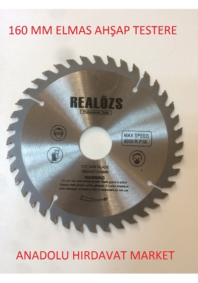 Özs 160 Mm Elmas Daire Testere Sunta Ahşap Testeresi