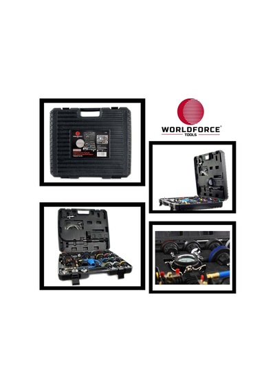 Worldforce Radyatör Kaçak Test Kiti 28 Parça Profesyonel