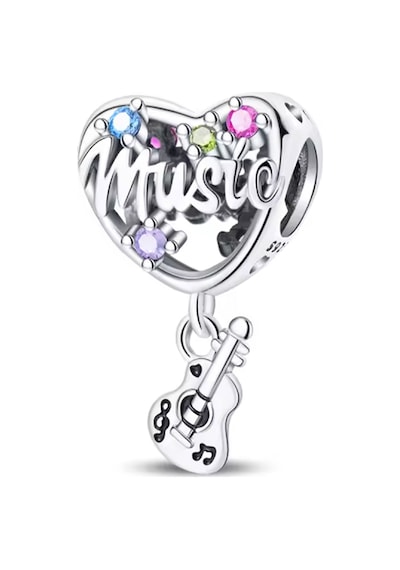 Fubena Gitar Sallantılı Müzik Charm Gümüş