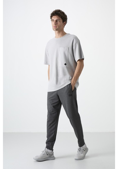 Tommy Life Barton Antrasit Melanj Jogger Erkek Eşofman Alt - 84952 Antrasit - Melanj