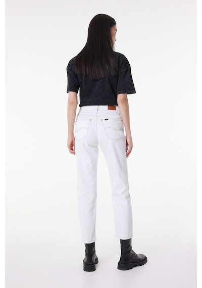 Lee Carol Straight Fit Düz Kesim Yüksek Bel Beyaz Esnek Jean Kot Pantolon L30U013100