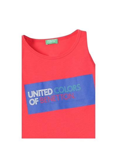 United Colors Of Benetton Erkek Çocuk Atlet Bnt-b21343 Kırmızı