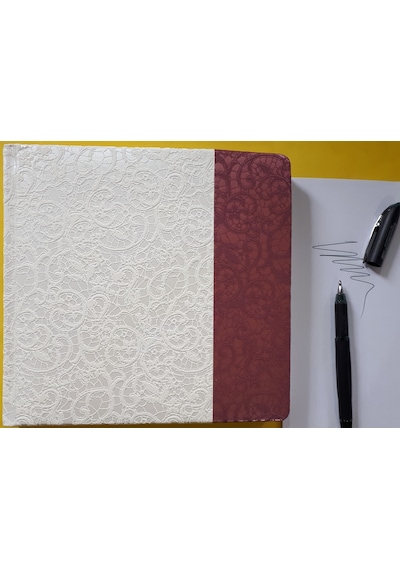 Düğün Defteri 20 Cm X 20 Cm 128 Yaprak 120 Gramaj Kağıt Krem R