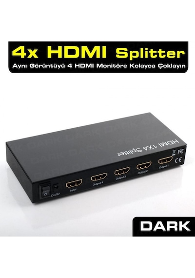 Dark Dk Hd Sp4x1 4 Port Hdmı Çoklayıcı