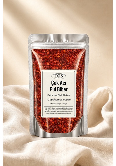 Çok Acı Pul Biber 50 gr (1. Kalite) Capsicum annuum / Extra Hot Chili Flakes