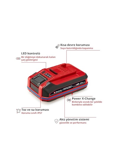 Einhell  18 V 4,0 Ah Sealed Pxc+ Akü 4511627