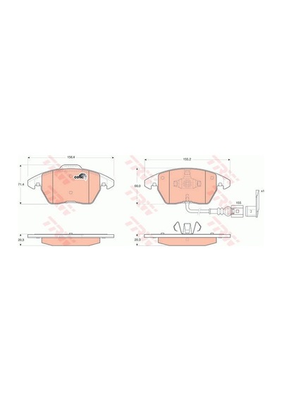 Volkswagen Passat Cc Ön Fren Balatası 1.8 Tsi 2008-2012 Trw