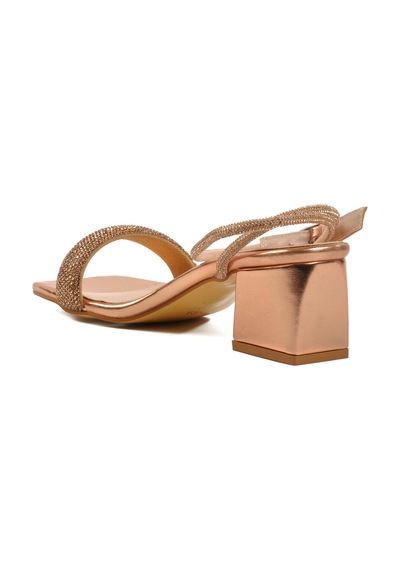 Pierre Cardin Rose Taşlı Bilekten Bantlı Kadın Abiye Ayakkabı Pc-54670 Z Rose Çok Renkli