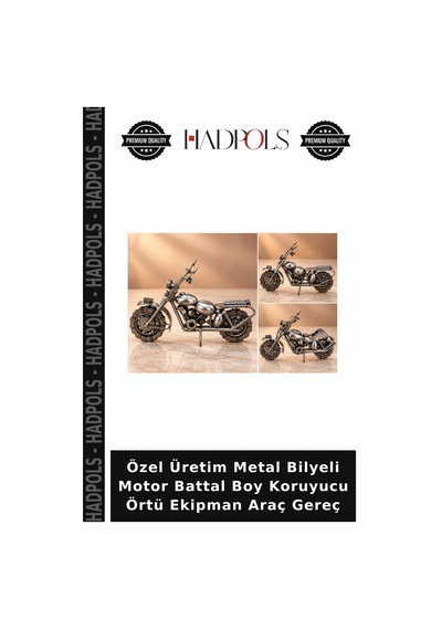 Özel Üretim Metal Bilyeli Motor Battal Boy Koruyucu Örtü Ekipman Araç Gereç