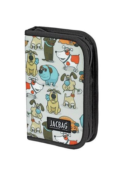 Jacbag Cover -sert Kapaklı Lastikli Kalem Kutusu Cover-neşeli Patiler renkli