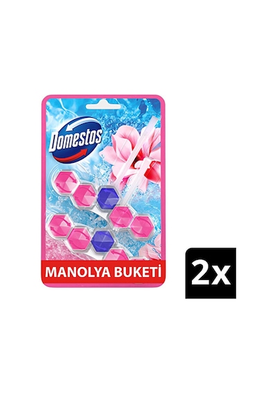 4 Adet Domestos Wc Temizleyici Blok 2x5'li Güç Manolya