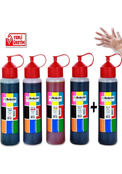 Hp , Canon 2 Kartuşlu Yazıcı Üniversal Mürekkep Dolum Seti 5x500 ml. 35.000 sf.