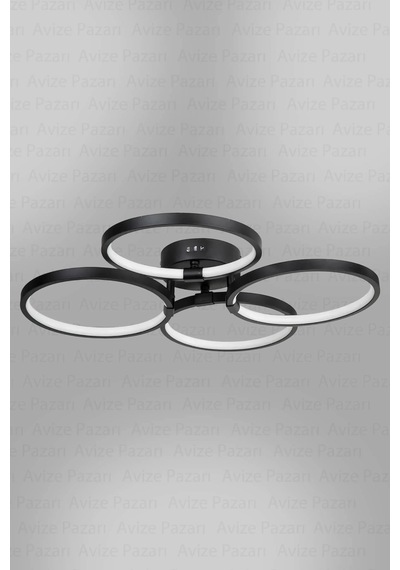 Konda 4lü Led Avize, Salon Avize, Oturma Odası Avize Çok Renkli