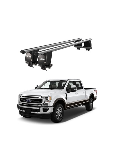 Royal Ford F250 2015-2020 Uyumlu Gri Kilitli Ara Atkı Port Bagaj Tavan Barı