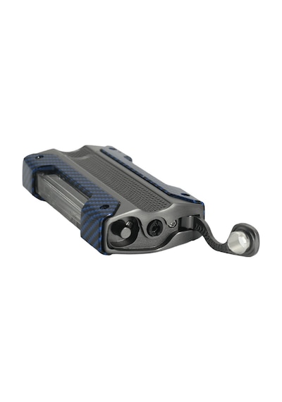 Quantoro Tek Torch Pürmüz Gunmetal Mavi-karbon Metal Puro Çakmağı - Trz1030