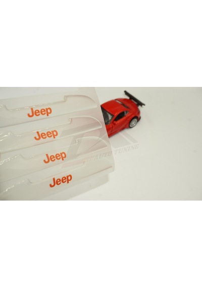 Jeep Logo Kapı Kenarı Koruma Şeffaf Kauçuk 3M Band New Style