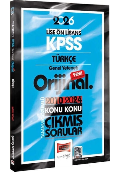 Yargı 2026 Kpss Lise Ön Lisans Türkçe Orijinal 2010-2024 Konu Konu Çıkmış Sorular