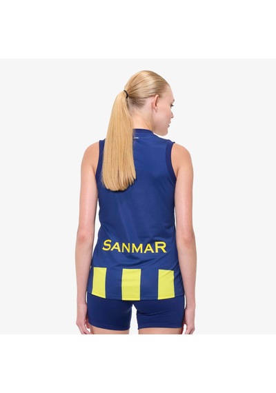 Adidas Fenerbahçe Kadın Mavi/sarı Voleybol Forması Kc3615 Mavi