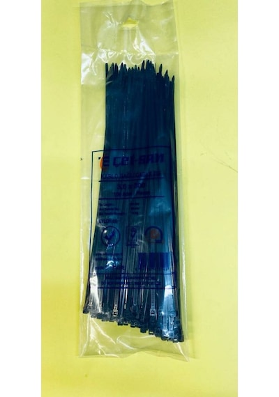 Çetsan Kablo Bağı Siyah 3.6 300 3.6Mm Kalınlık 30Cm Uzunluk 100Lü
