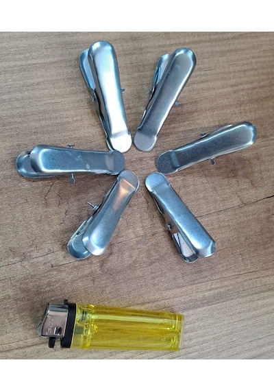 Depolife Metal Manndal Klips 6 Adet Çok Amaçlı Yaylı Kıskaç