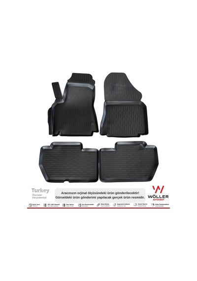 Peugeot Partner Paspas 2008 2020 Arası 3D Havuzlu Wöller Paspas
