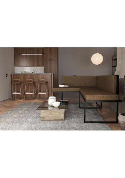 Wood House Papatya Köşe Takımı Kahve Mutfak,bahçe,balkon,oturma Odası