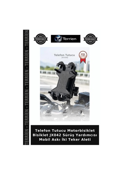 Telefon Tutucu Motorbisiklet Bisiklet Jx042 Sürüş Yardımcısı Mobil Askı İki Teker Aleti Siyah