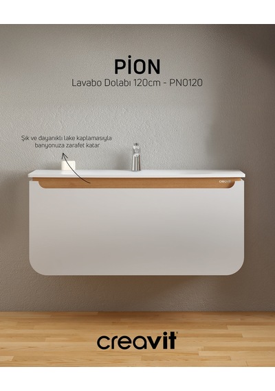 Creavit Pion Lavabo Dolabı 120 Cm Beyaz-meşe Beyaz Creavit Pion Lavabo Dolabı 120 Cm Beyaz-meşe Beyaz
