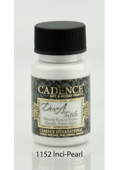 Cadence Dora Textile Metalik Kumaş Boyası 50Ml - 1152 İnci