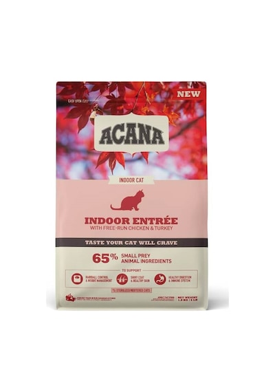 Acana Indoor Entree Sterilised Tavuk ve Hindili Yetişkin Kedi Maması 1800 G