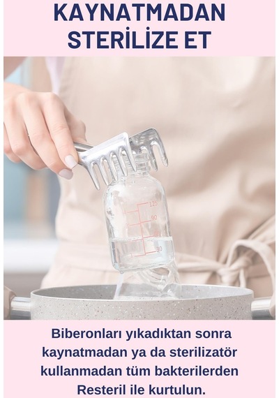 Yenidoğan Bebek Sterilizatör Alkolsüz Biberon Emzik Temizleyici Dezenfektan Sprey Set