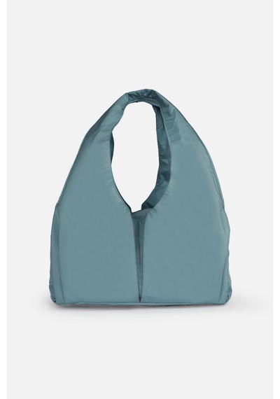 İcone Bag Pliseli Spor Çanta, Su Geçirmez Kumaş Spor Çanta, Omuz Çantası, Çok Cepli Spor Çanta Su Yeşili
