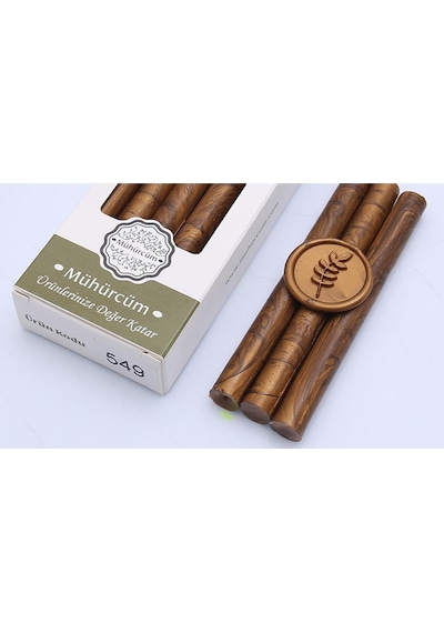 Mühür Mumu Çubuk 11mmx120mm 10 lu Paket Model: 549 SEDEF KARAMEL