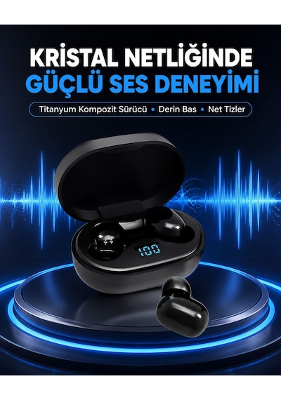 Titanyum Hoparlörlü Kablosuz Bluetooth Kulaklık Yeni Nesil